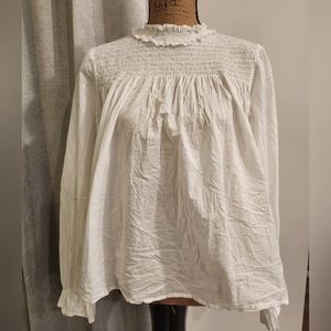 GAP WHITE BLOUSE SIZE L